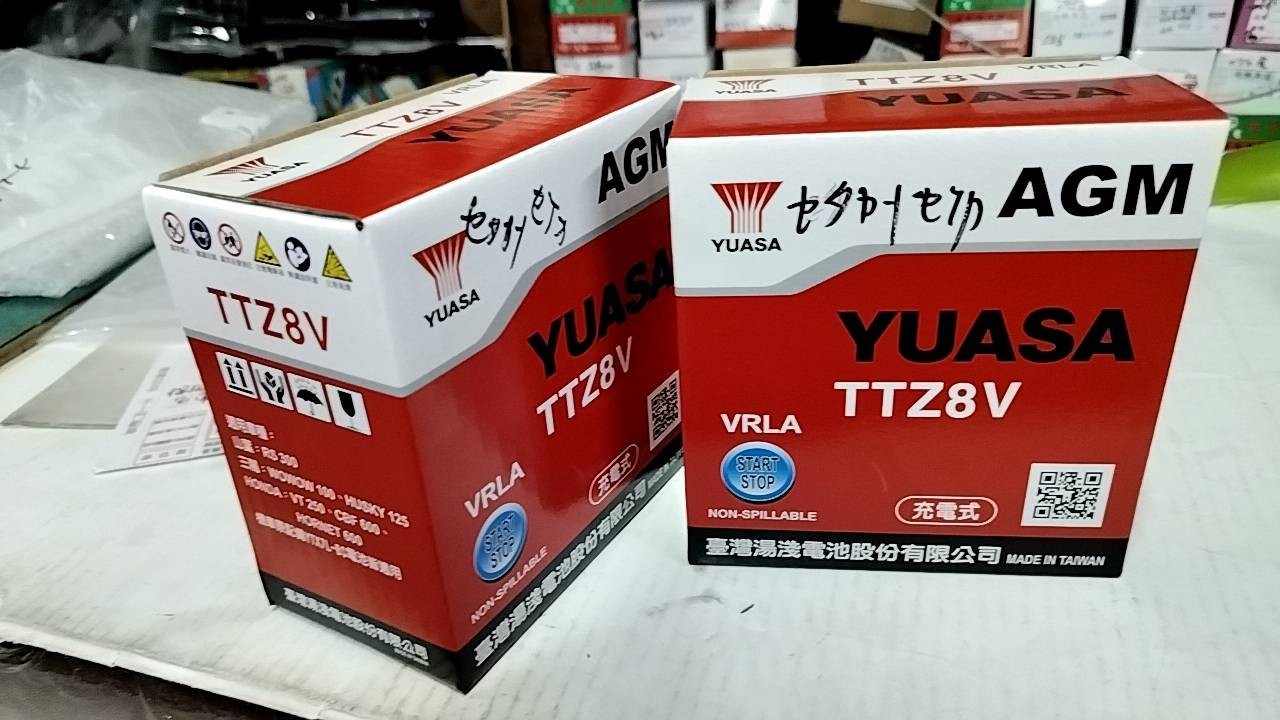 湯淺YUASA 機車電池-TTZ8V